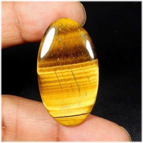 Cabochon œil tigre jaune - cabochon,
