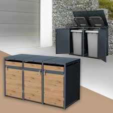 Abri pour 3 poubelles
