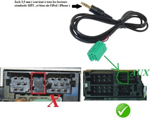 Cable 5mm aux output - cable, 3.5mm
