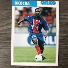 CARD AUGUSTINE JAY JAY OKOCHA 1998 ROOKIE PARIS ST GERMAIN PSG ONZE MONDIAL