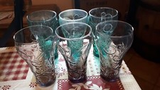 6 verres COCA COLA MAC DO BULLES  neufs , jamais utilises , lot 32324