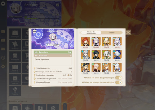 Compte genshin impact - compte, prix