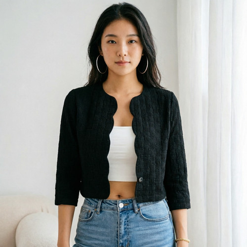 Veste blazer courte femme - veste,