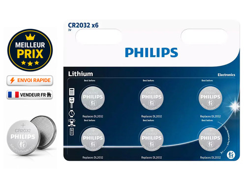 Philips pile bouton cr2032 - philips,