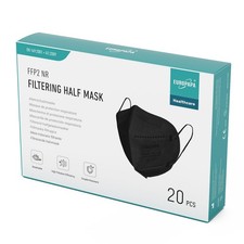 20x Masques Noir FFP2 Masque