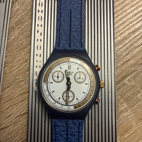 Swatch chronograph bleu marine - chronograph,