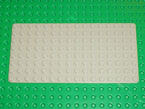 Lego oldgray baseplate 8x16 - lego,