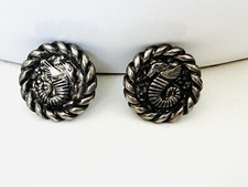 Boucle d'oreilles clips Design hippocampe GUY LAROCHE Paris vintage 1980's