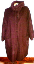 N° 27 - MANTEAU  FEMME LAINE & CACHEMIRE taille 40 oversize - chocolat