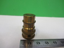 Antique Laiton Reichert Autriche Objectif Rare Microscope Pièce Comme Imprimé