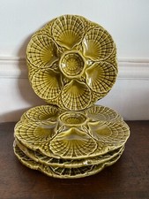 Lot de 4 assiettes à huîtres