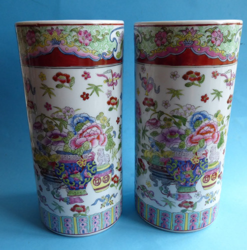 Grand paire vases rouleau