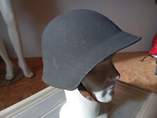 MILITARIA CASQUE ARMEE SUISSE MODELE 1943  PEINTURE GRANITEE NOIRE ORIG BEL ETAT