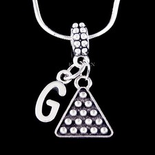 Collier De Billes De Billard Carom Initiales Neuf Bijoux
