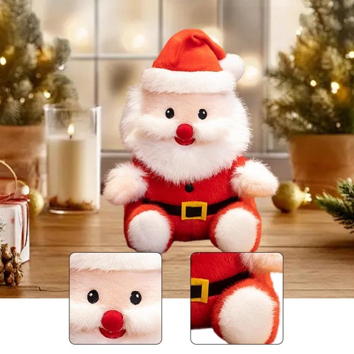 Peluche père noël figurine - peluche,