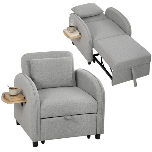 Homcom fauteuil convertible - homcom, 1
