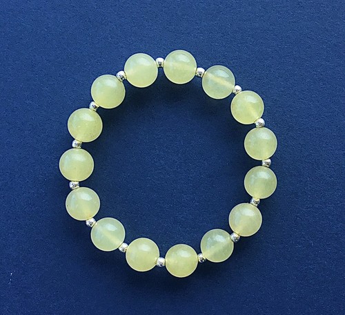 Natural lime green - natural, bead