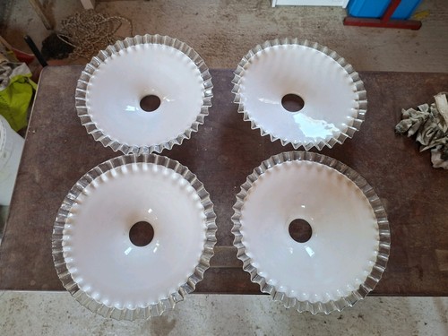 Ancien abat jour opaline - 4,
