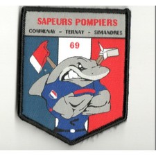 Ecussons pompiers communay - ecussons,