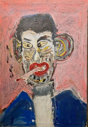 Tableau peinture outsider art - peinture,