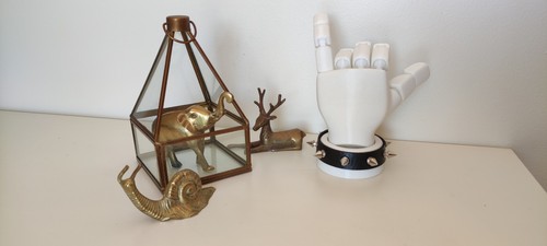 Terrarium mini verre laiton - verre,