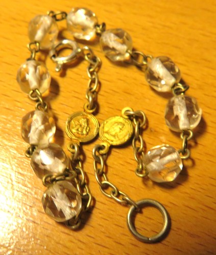 Dizainier ancien perles - dizainier,