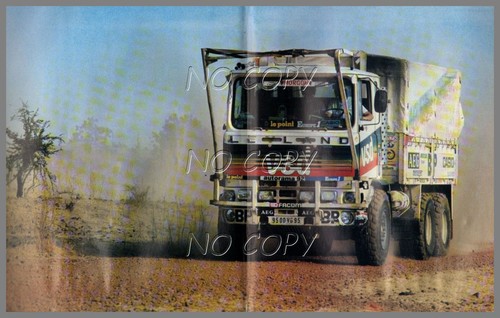Poster camion dakar - dakar, leyland