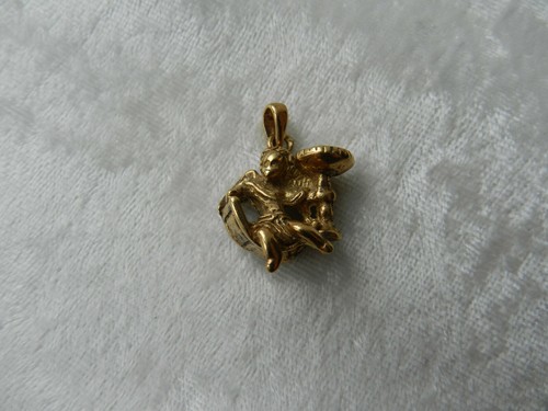 Ancien pendentif argent - pendentif, en