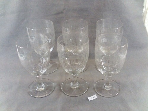 Lot verres pied en - de,