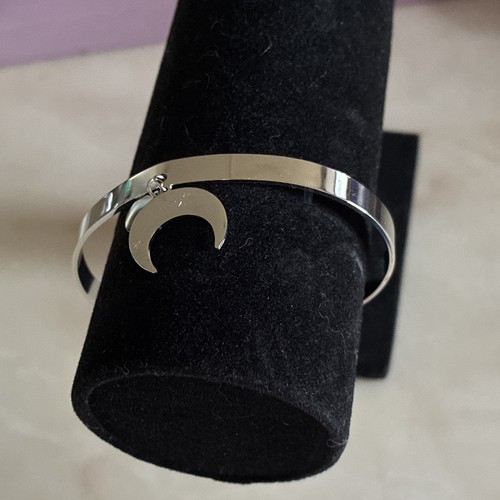 Bracelet jonc rigide argenté