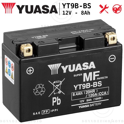 Batterie yuasa yt9b 12v 8ah - batterie, yt9b-bs