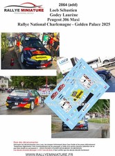 DECALS 1/43 REF 2864 Peugeot