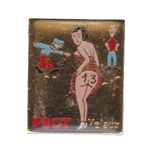 Pin pétanque fanny - -,