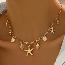 ✨ Collier Coquillages Doré