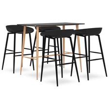 Ensemble de Bar 7 pcs Noir