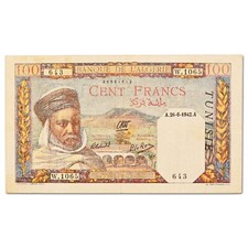 Algérie - billet 100 francs 1942 - TTB - émission du 26/06/1942 - P.88