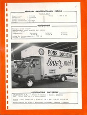 RENAULT B 70 / FOURGON PONS LOCATION / LALOYEAU / ÉTAMPES ( 91 ) DESCRIPTIF