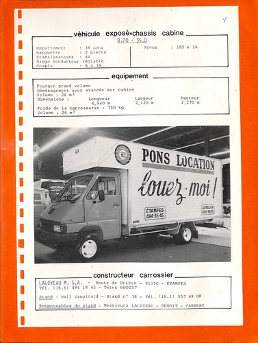 Renault fourgon pons - renault, 70