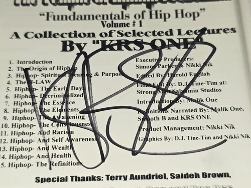 Krs one signed fundamentals - one,