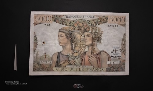Billet banque 5000fr - banque,