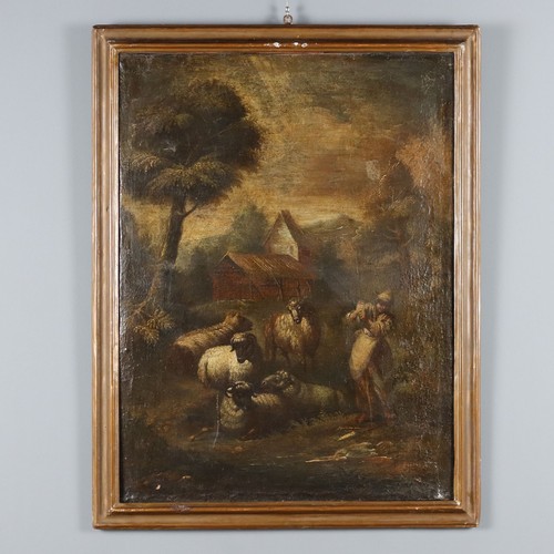 Paysage avec berger - et, moutons