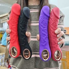 Vibromasseur&Chauffant Gode Sextoy Vibrant Dildo Clitoris Point G Godemichet