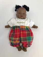 Adorable Poupée Antonio Juan Poupon créole Bébé Martinique Doudou 29cm (PDI168)