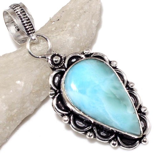 Pendentif larimar et - pendentif,