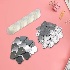 Lot de 100 badges à boutons vierges en métal pour machine à badges