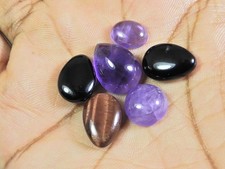 Lot de 6 pierres précieuses