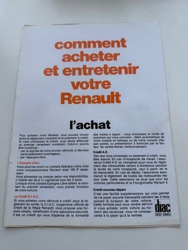 Renault brochure 1971 r6 - 1971,