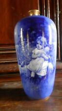 Superbe vase ancien en faience Anglaise Royal Doulton fin XIX°