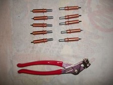 FMR Starter Cleco Kit 10-1/8 " CLECO'S + Outil (Pinces), Avion Fabriqué En USA