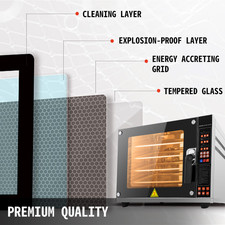 VEVOR 60 L Mini Four Électrique Mini-Four Avec Chaleur Tournante Four À Pizza